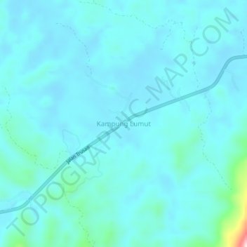 Kampung Lumut topographic map, elevation, terrain