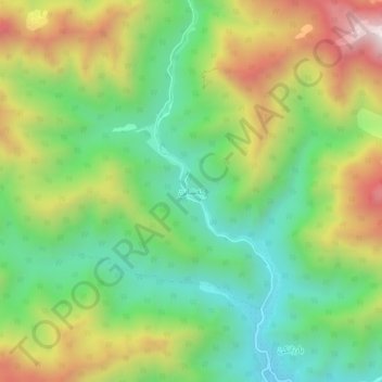 keshane topographic map, elevation, terrain
