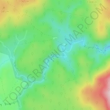 Nichols Gorge topographic map, elevation, terrain