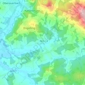 Schweinbach topographic map, elevation, terrain