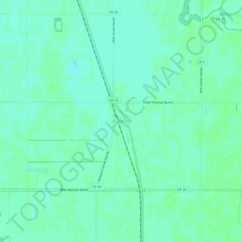 Kragnes topographic map, elevation, terrain