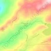 Strawberry topographic map, elevation, terrain