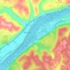 Congo topographic map, elevation, terrain