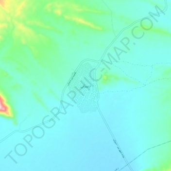 Dabiran topographic map, elevation, terrain