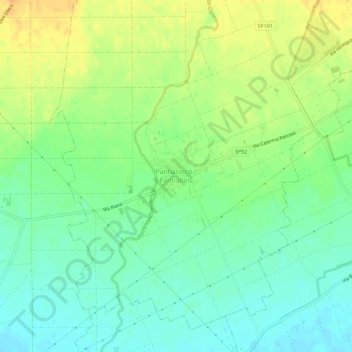 Pantianicco topographic map, elevation, terrain