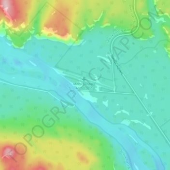 Minto topographic map, elevation, terrain