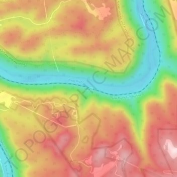 Beury topographic map, elevation, terrain