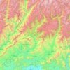 Upper Dīr District topographic map, elevation, terrain