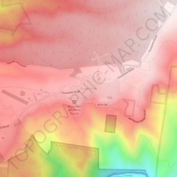 Foresthill topographic map, elevation, terrain