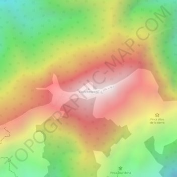 Cerro Kennedy topographic map, elevation, terrain