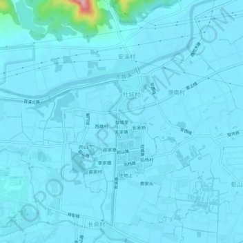 杜城里 topographic map, elevation, terrain