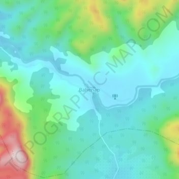 Bahenap topographic map, elevation, terrain
