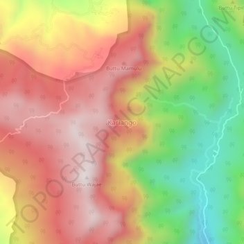 Kariango topographic map, elevation, terrain