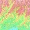 Lower Dīr District topographic map, elevation, terrain