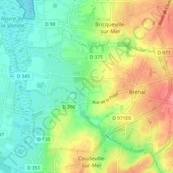 Le Village Sauvage topographic map, elevation, terrain