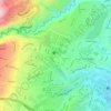 parque de las flores topographic map, elevation, terrain