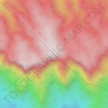 Namak topographic map, elevation, terrain