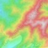 Changla Gali topographic map, elevation, terrain