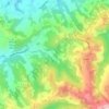 Gombe topographic map, elevation, terrain