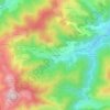 Les Sagnes topographic map, elevation, terrain