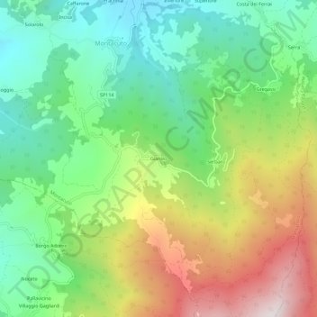 Giarolo topographic map, elevation, terrain