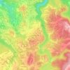 Glade Springs topographic map, elevation, terrain