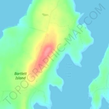 Lookout Ledge topographic map, elevation, terrain