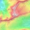 Leutascher Dreitorspitze topographic map, elevation, terrain
