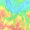Ecorne-Boeuf topographic map, elevation, terrain