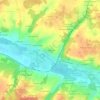 Les Rogareaux topographic map, elevation, terrain