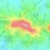 Mont Cassel topographic map, elevation, terrain