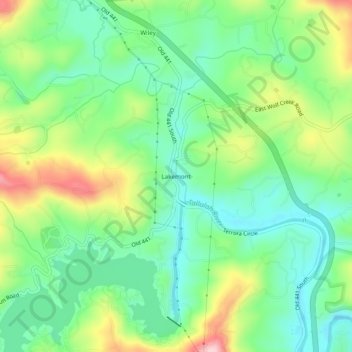 Lakemont topographic map, elevation, terrain