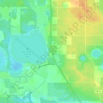 Kuhlman topographic map, elevation, terrain