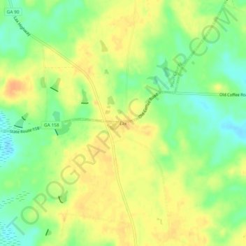 Lax topographic map, elevation, terrain