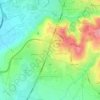 Çagllavicë (Prishtinë) topographic map, elevation, terrain