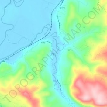 Inglis topographic map, elevation, terrain