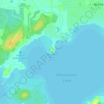 McMahon Point topographic map, elevation, terrain