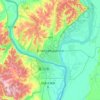Blagoveshchensk topographic map, elevation, terrain