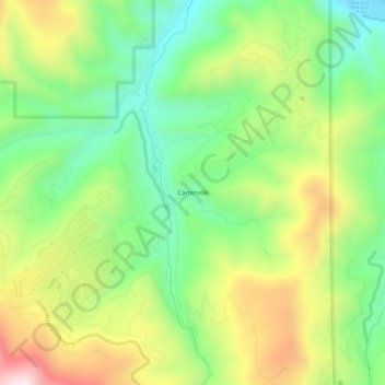 Carterville topographic map, elevation, terrain
