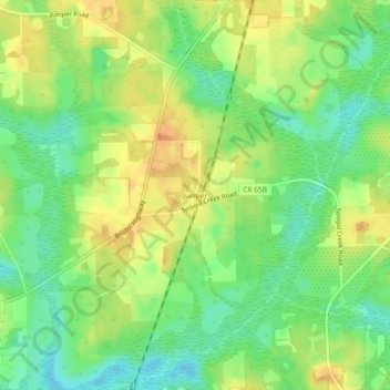 Juniper topographic map, elevation, terrain