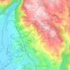 Bardoux topographic map, elevation, terrain