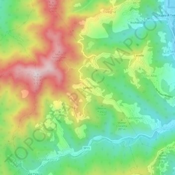 Sorbolo topographic map, elevation, terrain