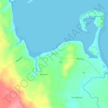 Linao topographic map, elevation, terrain
