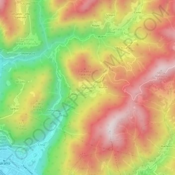 Morondo topographic map, elevation, terrain