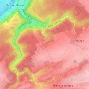 France topographic map, elevation, terrain