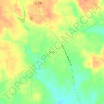 Percilla topographic map, elevation, terrain