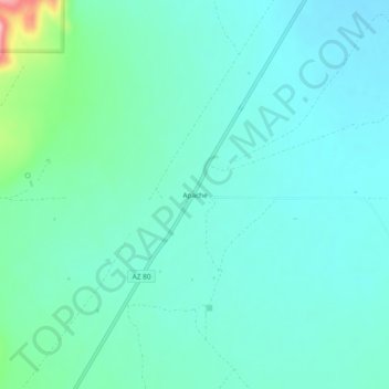 Apache topographic map, elevation, terrain
