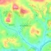 Broadhempston topographic map, elevation, terrain
