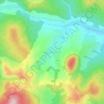 Moigrad-Porolissum topographic map, elevation, terrain