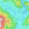 Drijenak topographic map, elevation, terrain